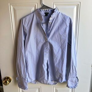 J.CREW Ruffle Button Up